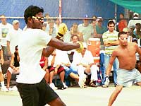 Satish Jagnandan and Peewee Castro in this year's final match