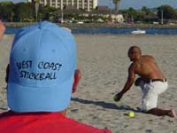 <font size=-1>Relaxing on the beach at San Diego's Labor Day Tournament</font>